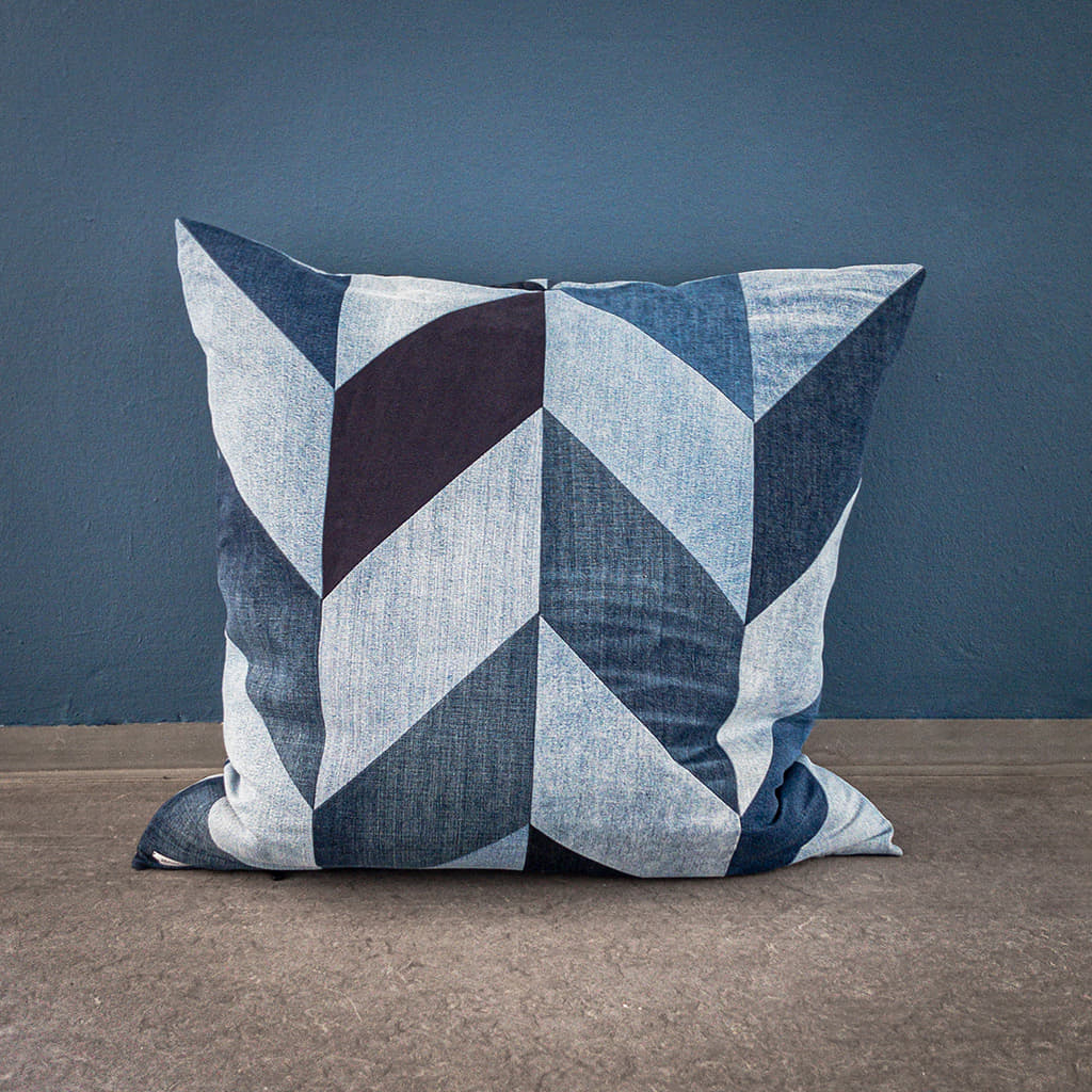 Denim pillows